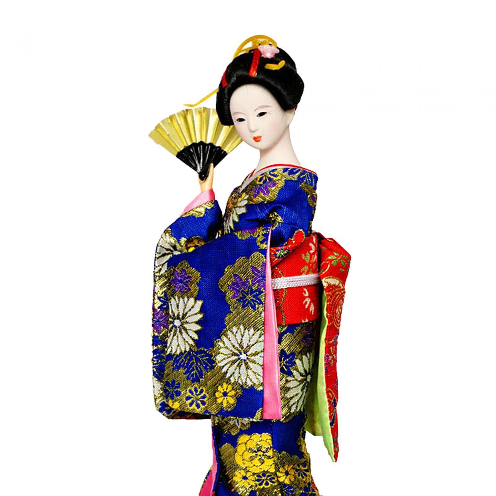 Japanese Geisha Kimono Doll Housewarming Gift Handmade Folk Collectible japanese-geisha-kimono-doll-housewarming-gift-handmade-folk-collectible