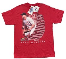 Vintage NWT 1998 Mark McGwire St Louis Cardinals T-Shirt Size L NEW w/Tags NOS