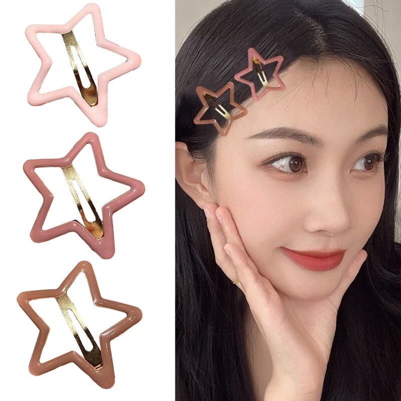 Snap Hairpin Hair Clip Spring Cream Feeling Hairpin for Girls | eBay