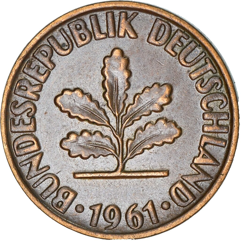Bronze 1961 German Coins
