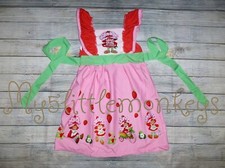 Boutique Strawberry Shortcake Cartoon Girls Sleeveless Dress