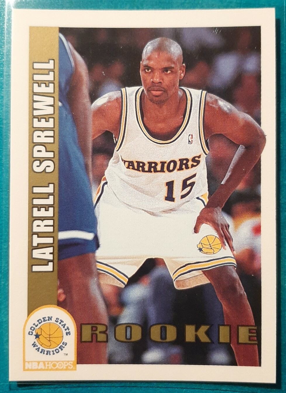 1992-93 HOOPS LATRELL SPREWELL ROOKIE #389 GOLDEN STATE WARRIORS RC