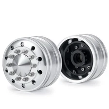 RCBATER For 1/14 RC Tamiya Tractor Truck Bearing Front Wheel Hub Rim Spike Nut