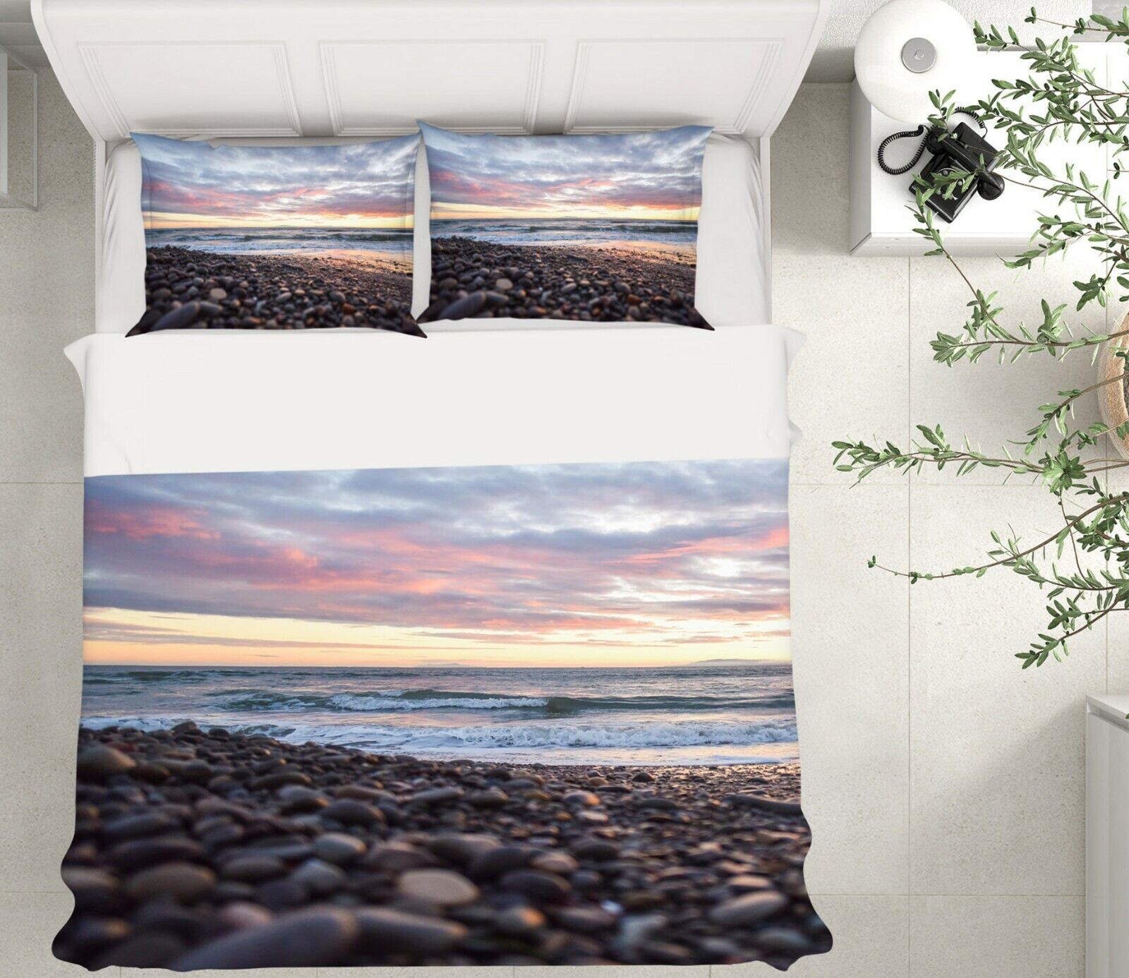 3D Pebble Sea ZHUB215 Bed Pillowcases Quilt Duvet Cover Queen King Zoe Oryginalna gwarancja, popularna sprzedaż
