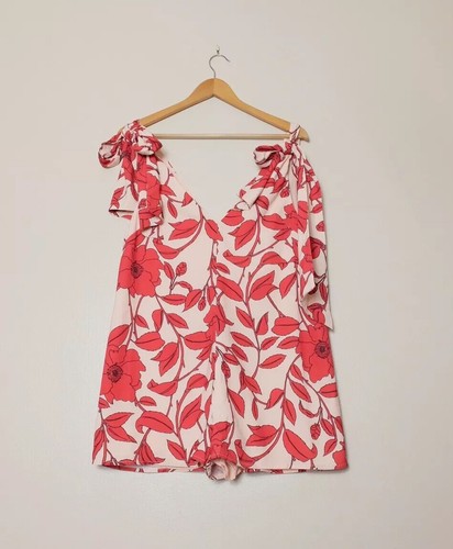 Keepsake tutina pagliaccetto donna tutto legato rosso floreale taglia small - Foto 6 di 12