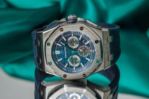Audemars Piguet Royal Oak Offshore Titanium Blue Dial - 26480T...