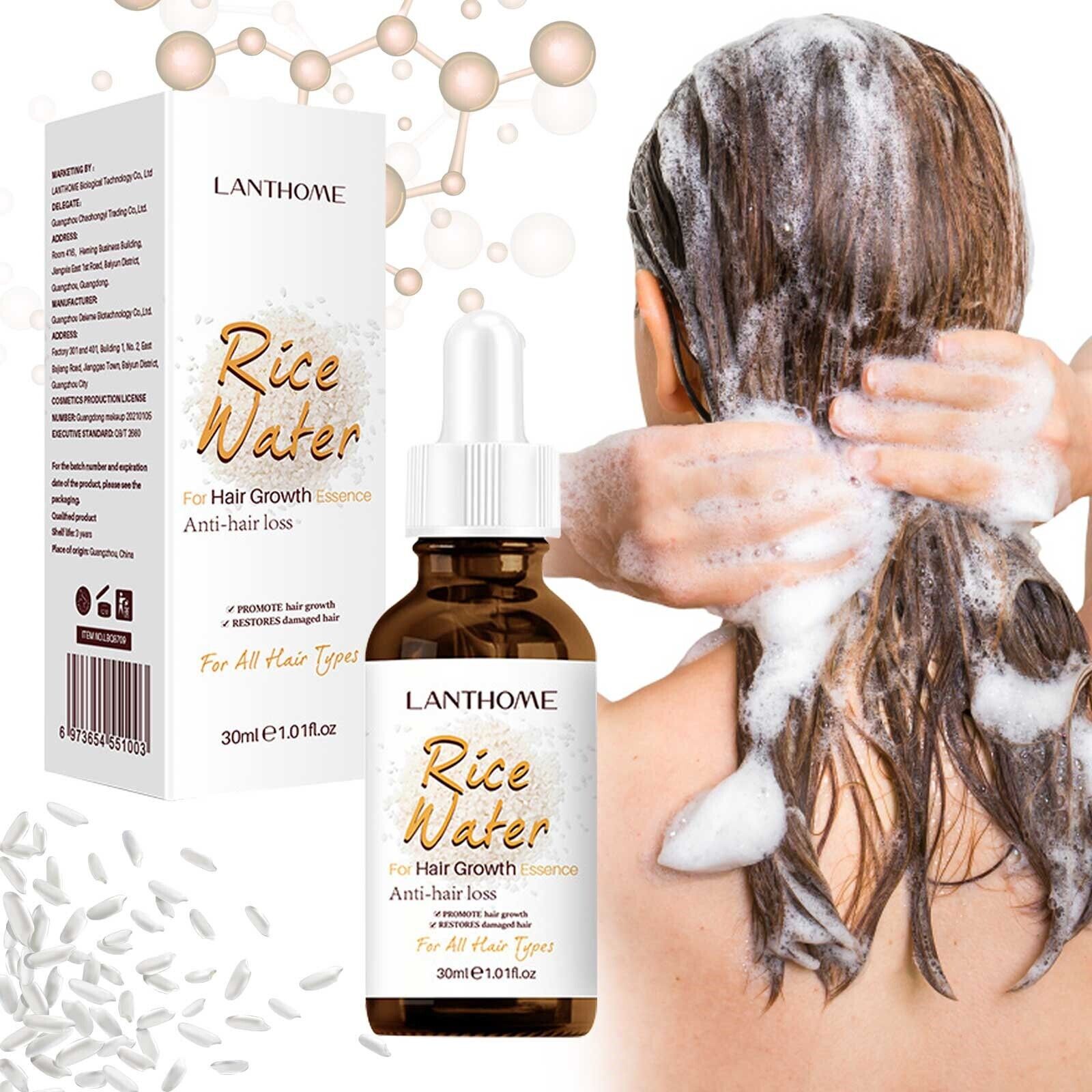Fermented Rice Water Serum Hair Moisturizer for Dry Hair Damaged Daily Use  | eBay