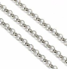 3ft Stainless Steel Findings Rolo Link opened Cable Chains 2.5mm Jewelry Making
