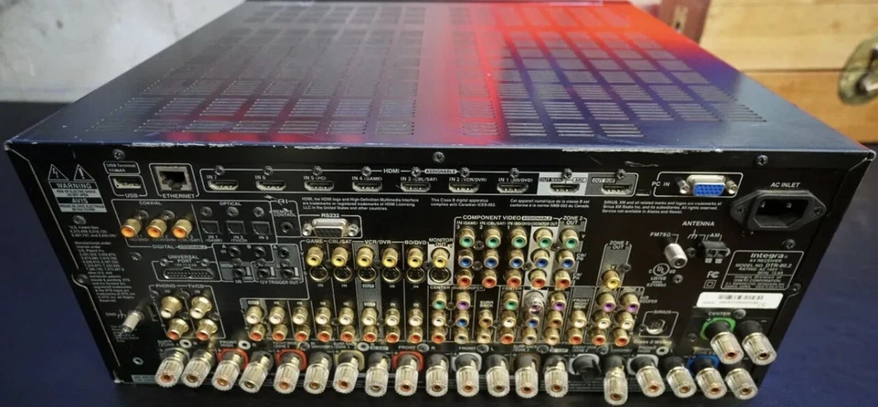 Integra DTR-80.3 9.2 AV Home Theater Receiver *NO REMOTE (DOES NOT TURN ON) - Image 4 of 4