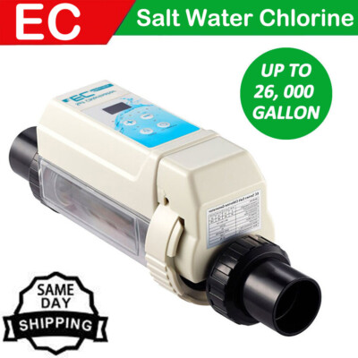 Salt Water Pool Chlorine Generator For 26000 Gallon Saltwater Chlorinator Pool 