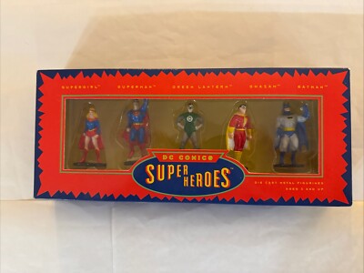 DC Comics Super Heroes 5 Pack Diecast Metal Figures 1993 NIB