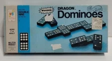 55 Dominoes Halsam Double Nine 1970 Halsam Dragon Milton Bradley complete game 1