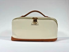 Makeup Toiletry Travel Organizer Bag  PU Faux Leather NEW w/o Tag