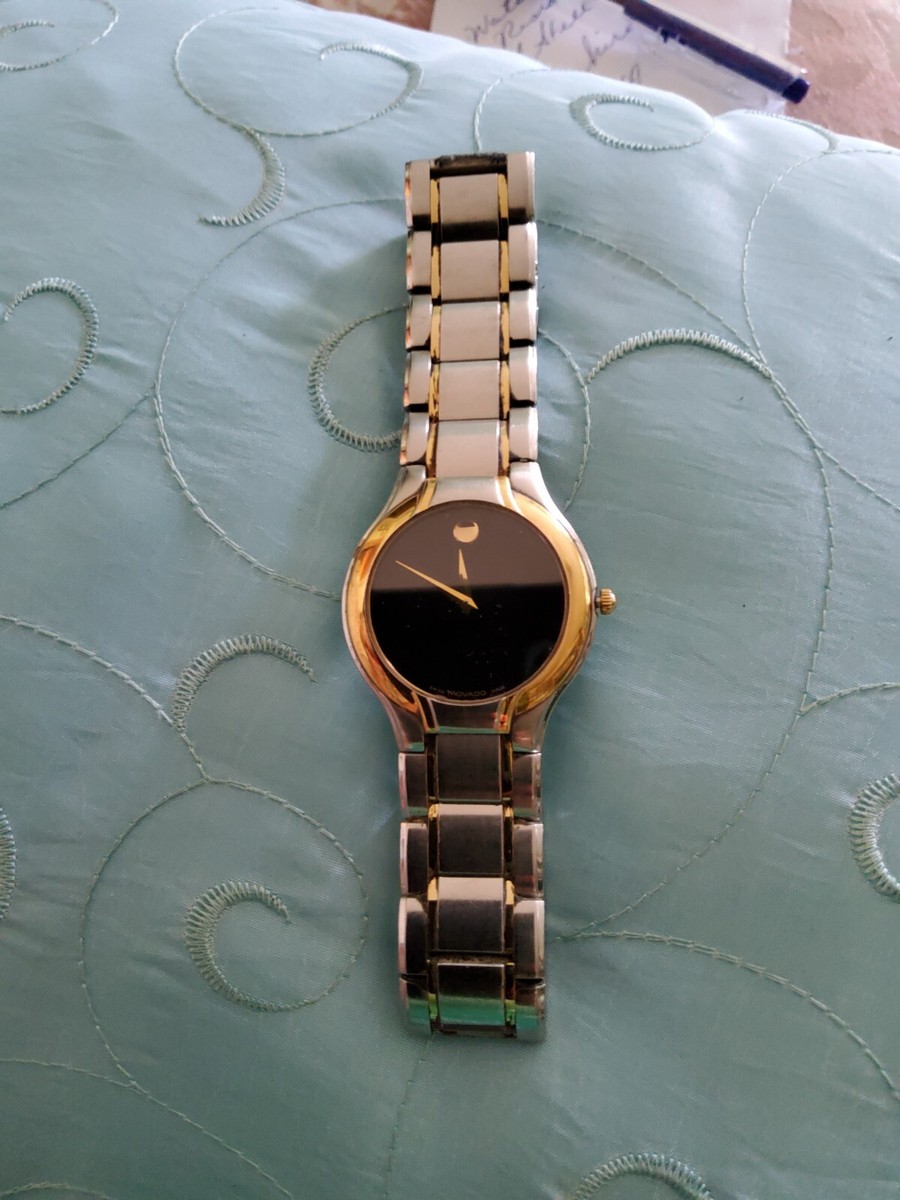 Men's Classic Movado Black Face Watch 81 G2 1894 | eBay