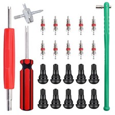 24pcs Tire Valve Stem Puller Installer Tool Kit 10pcs Valve Cores10pcs Tr412 Tir