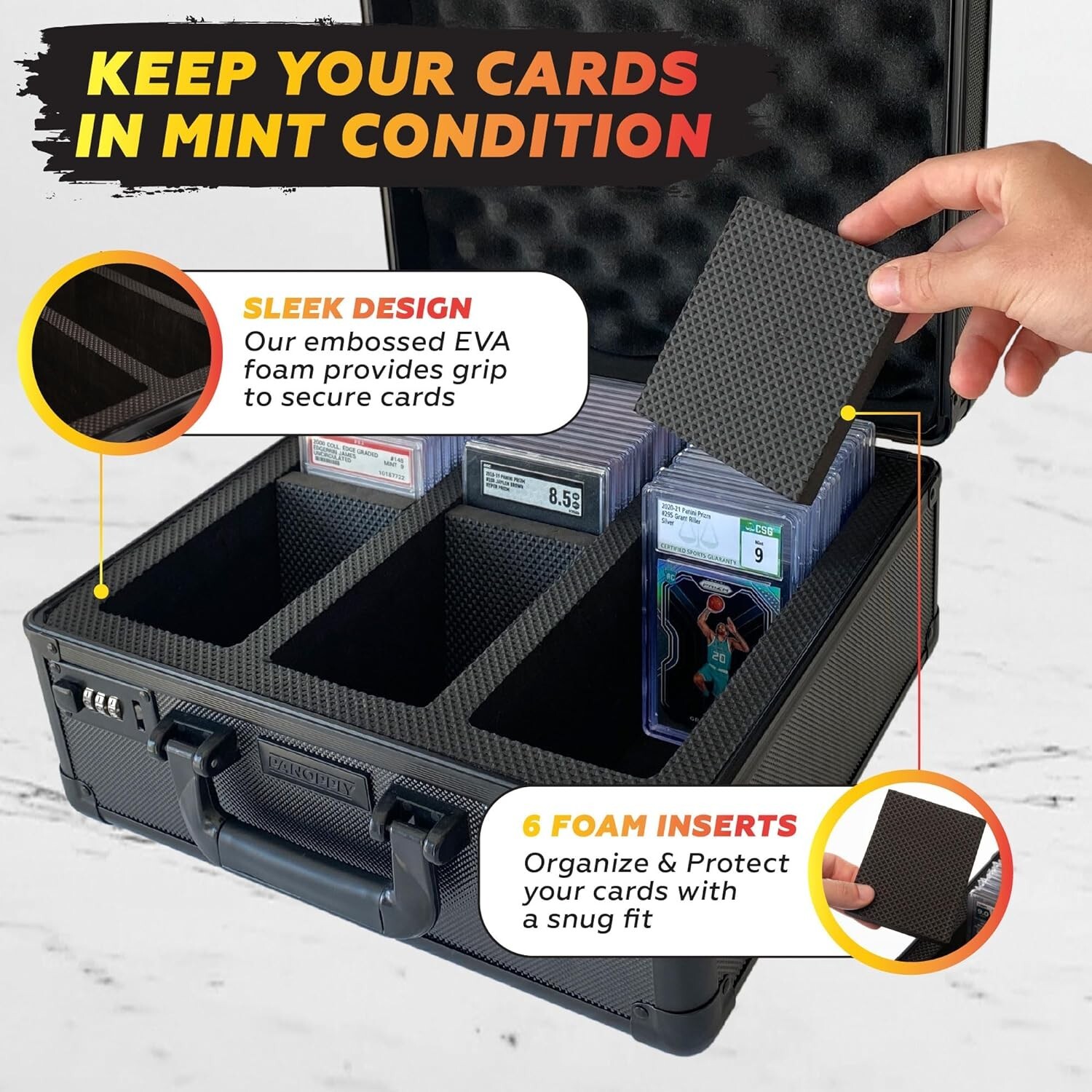 Versatile Black Card Storage Solution - Ideal for All Sports Card Collectors