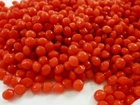 720 Vintage Glass Rhinestones 19ss Round Orange Coral Dome PB Germany H6-6B
