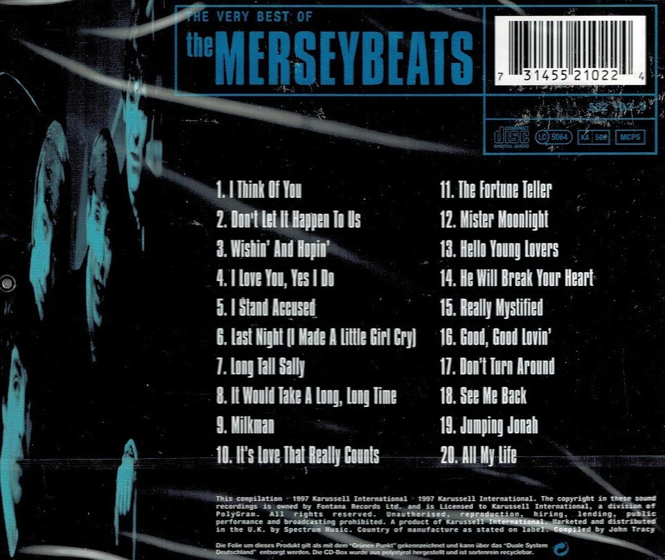 MUSIK-CD NEU/OVP - The Merseybeats - The Very Best Of - Bild 2 von 2