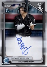 2024 Topps Bowman Auto Chrome Prospect Signature RIKUU NISHIDA Digital
