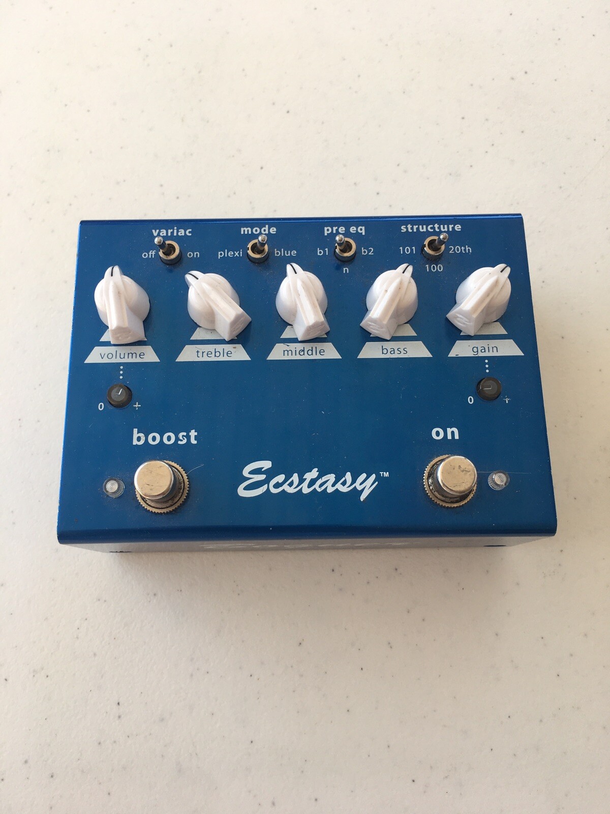 Bogner Ecstasy Blue Original Overdrive Boost Booster Guitar Effect Pedal