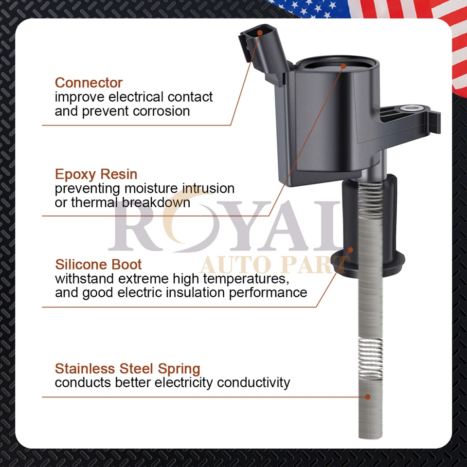 For FORD High Performance 8 Ignition Coils DG511 and 8 Spark Plugs SP546 PZK14F Foto 3 de 4