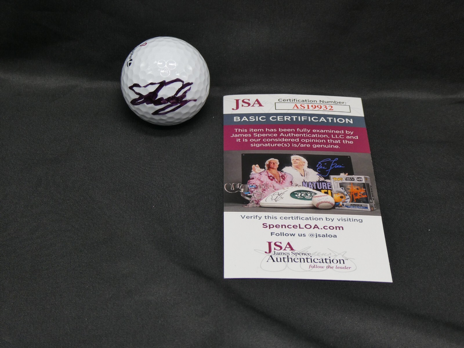 John Daly Autographed Signed Hand TaylorMade Golf Ball JSA #AS19932 PGA 