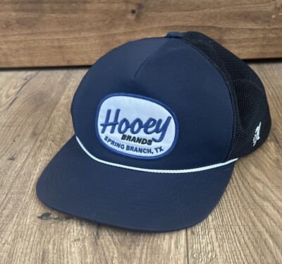 HOOEY Get Your Hooey On Local Navy Blue Graphic Baseball Cap - NWOT