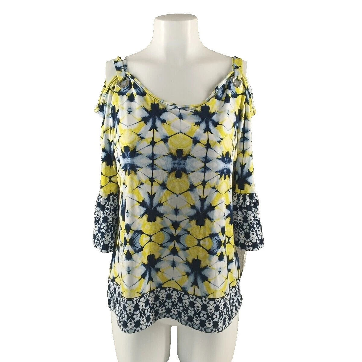 JM Collection Geometric Tops for Women