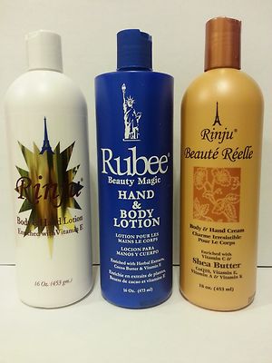 Rinju, Beaute Reelle & Rubee Magic Lotion Combo Pack  (1 x 16oz bottle of each)