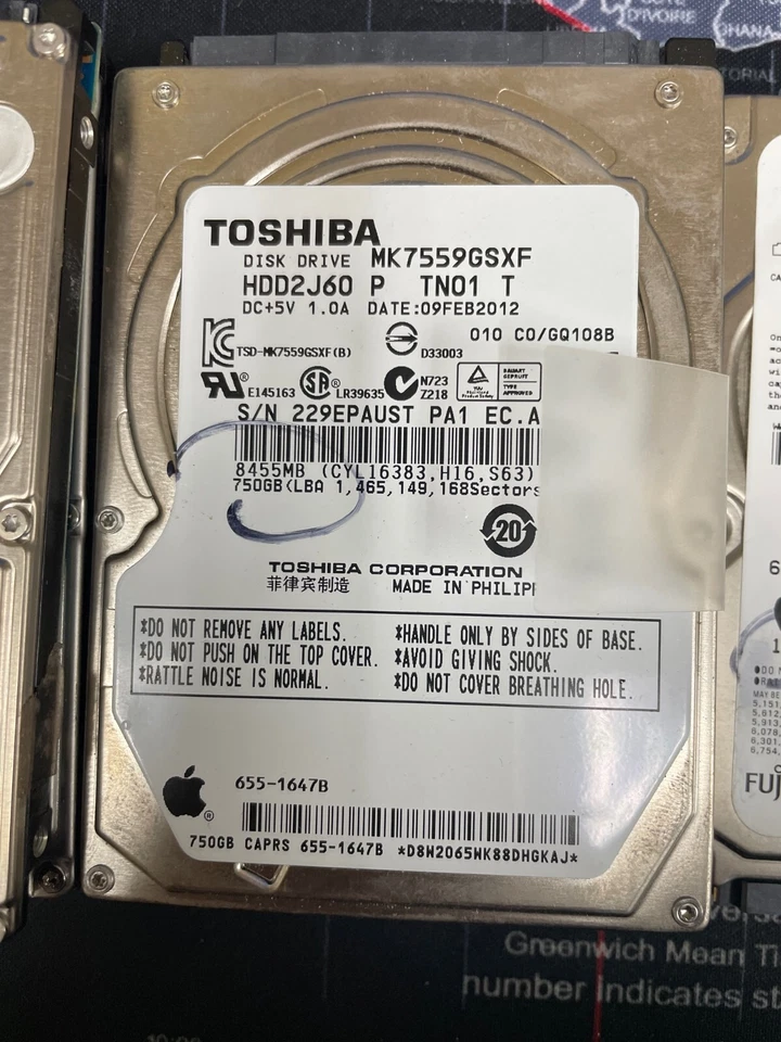 OEM Original APPLE Laptop HARD DRIVES - Image 4 of 4
