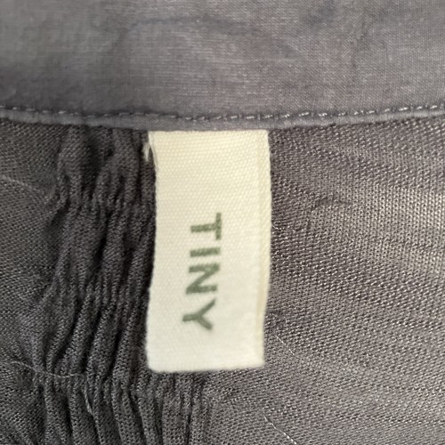 Women’s Tiny Anthropologie Gray/Black/Silver Metallic B/D Stretchy Top ~Size M - Picture 11 of 14