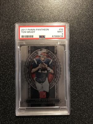 Tom Brady 2017 Panini Pantheon Tom Brady 14/50 PSA 9 #95