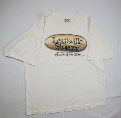 vintage 90's All Sport Max Weight Pre-shrunk T-shirt Louisville Slugger Bat