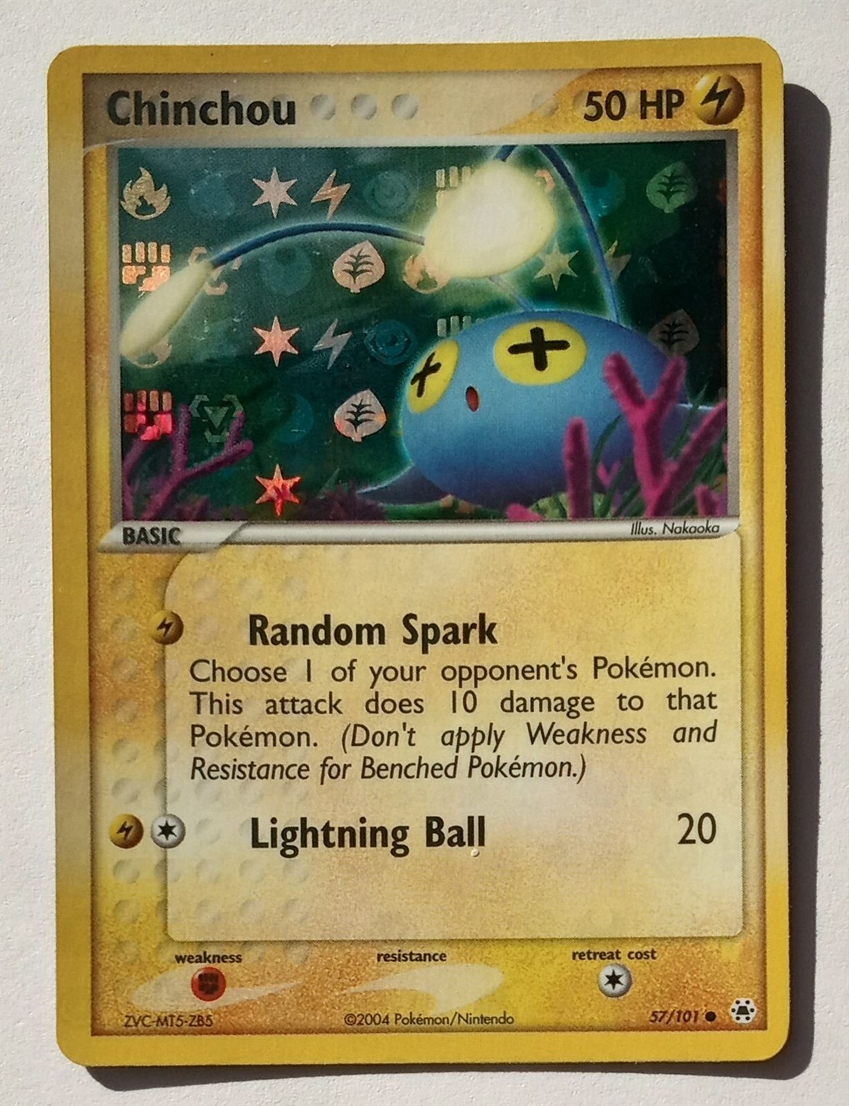 Pokemon - Chinchou - Hidden Legends 57/101 - Reverse Holo - NM