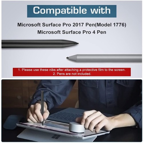 3 Pack (HB 2H H )Surface Pen Tips Suitable for Surface Pro4/5/6/7/Book ProX - Zdjęcie 4 z 9