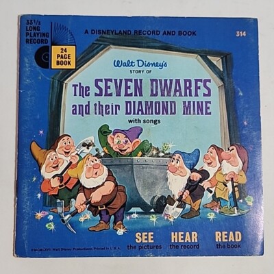 THE SEVEN DWARFS & THEIR DIAMOND MINE 'See Hear Read' 7'' Vinyl LP Record + Book