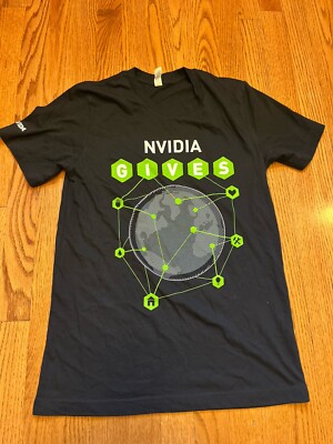 Nvidia Logo Tee Shirt Black Small S Sm GPU AI Employee Only RTX CUDA GeForce
