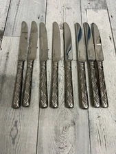 Yamazaki Troika-Atria 9” Knifes  Woven Pattern Lot of 8