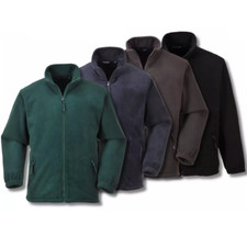 PORTWEST Mens Argyll Heavy Fleece Jacket Anti-Pill Full Zip Winter Coat F400