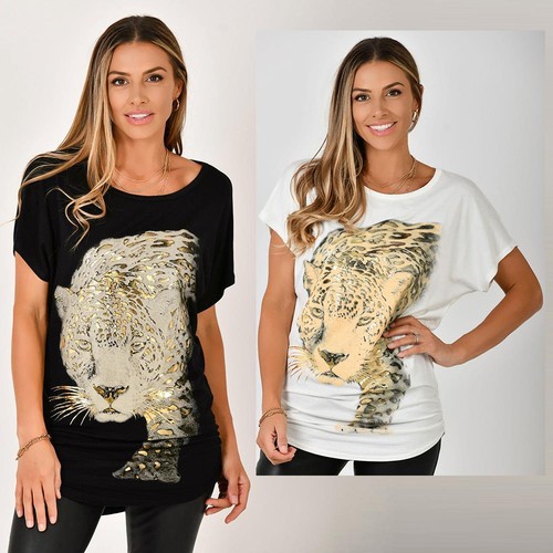 Camiseta Mujer Manga Básica Brillante Barata Casual Vestir Joven Larga Top |