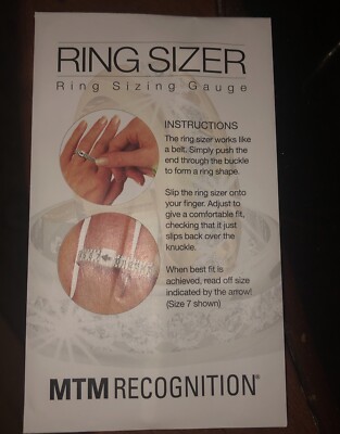 Multisizer Ring Sizing Gauge Finger Sizer . NEW