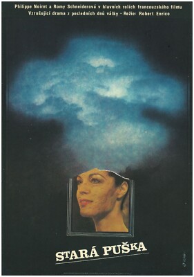 LE VIEUX FUSIL / THE OLD GUN Original Czech A3 movie poster 1975 ROMY SCHNEIDER