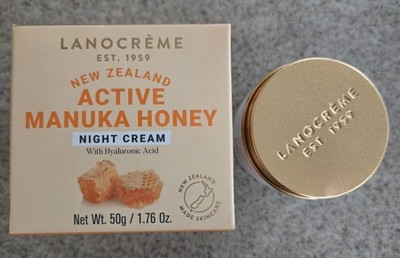 Lanocreme New Zealand Active Manuka Honey Night Cream 1.76 oz W Hyaluronic Acid