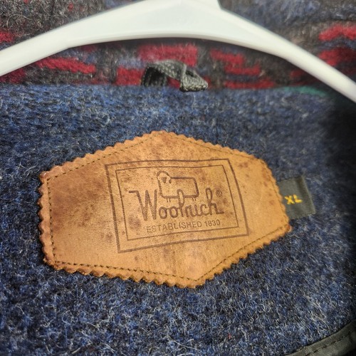 Vintage Woolrich Jacket Men XL Southwest Aztec Wool Cruiser Barn Coat Heavy - Picture 3 of 12