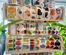 Updated: Retro Stickers Off The Roll: Sparkle, Cute Cats, Rainbows You Choose