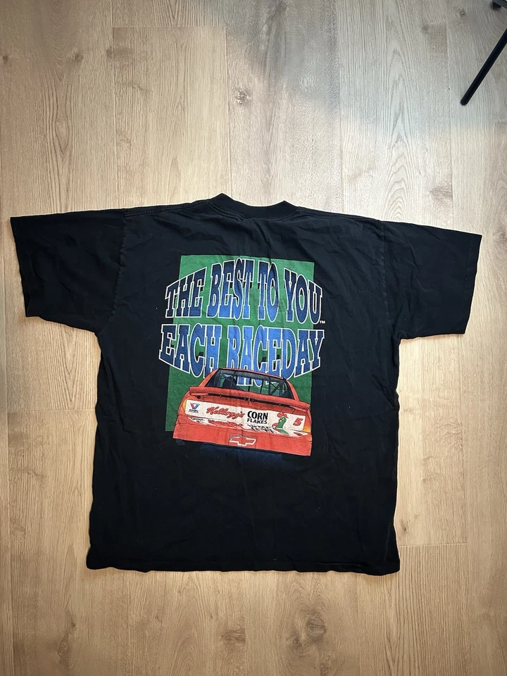 Vtg Terry Labonte Nascar 5 Ice Man Kelloggs Corn Flake 2XL Single Stitch - Image 2 of 4