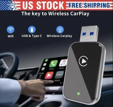  USB Wireless CarPlay Adapter For iPhone Dongle Plug & Play