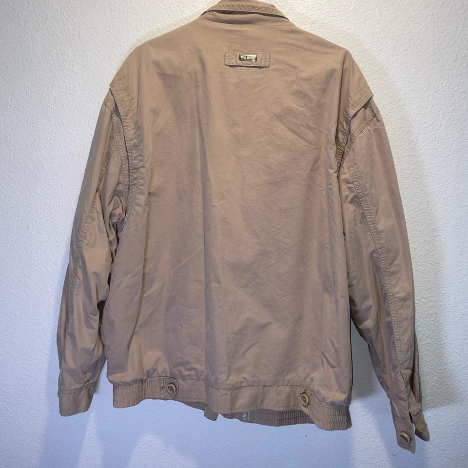 Chaqueta para hombre LRG Lifted Research Group 3XL cremallera completa Y2K ropa de calle mezcla de algodón Foto 2 de 4