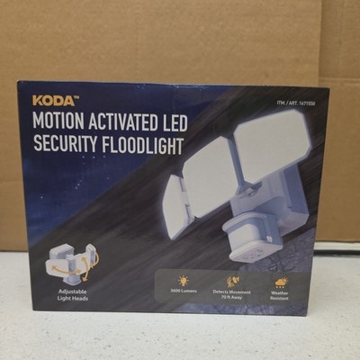 KODA Motion Activated LED Security Floodlight 3600 Lumens Motion New