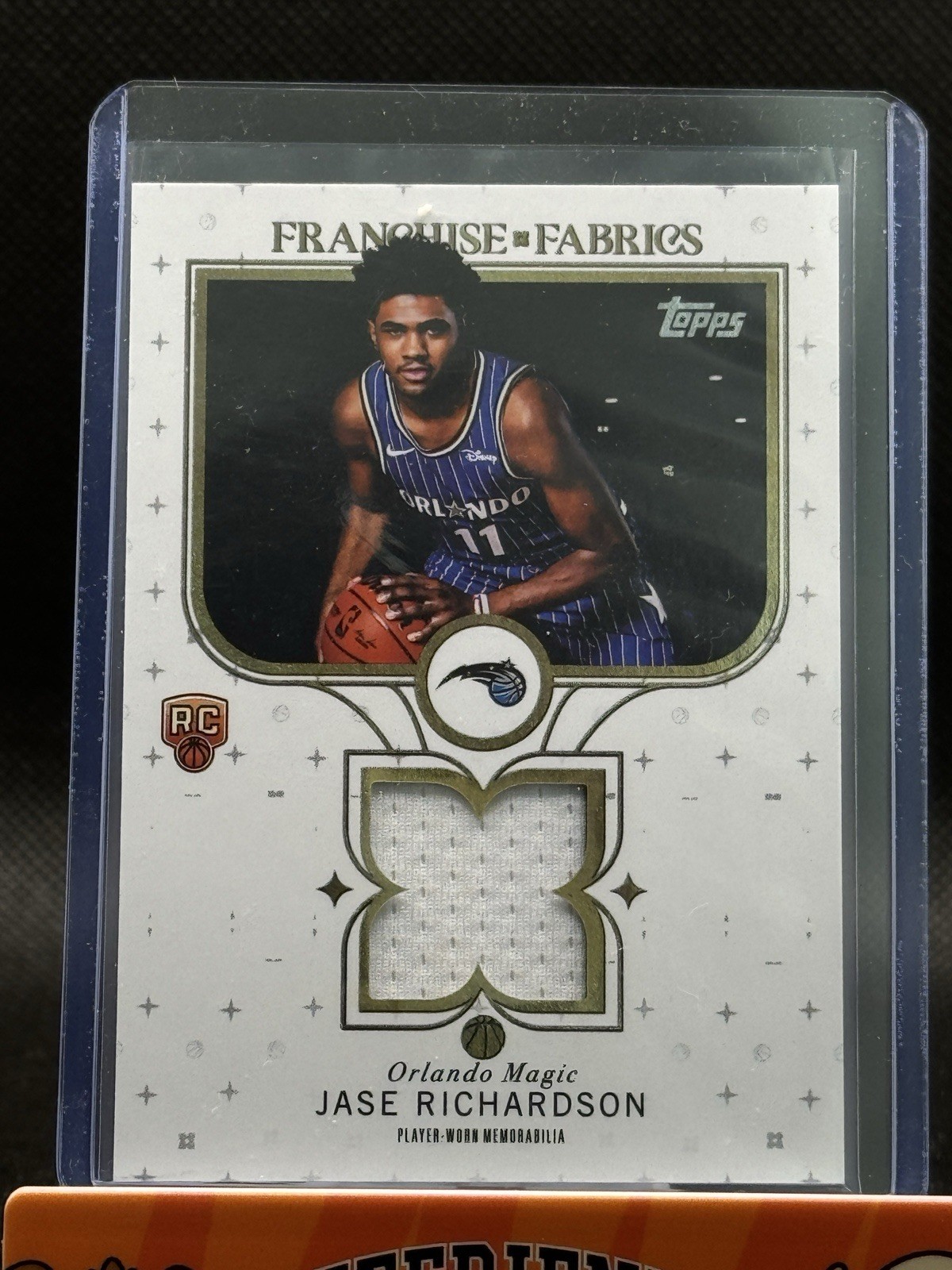2025-26 Topps Jase Richardson Franchise Fabrics RC Jersey Rookie #FF-JR Magic